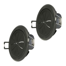 2 PCS Cable Pass Through Port Spring Lock 2 Port Black Wall Plate Wire Hider picture