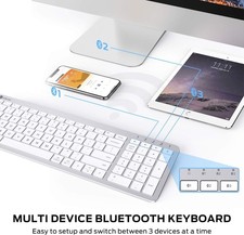 iclever Multi-Device Connection Rechargable Slim Keyboad picture