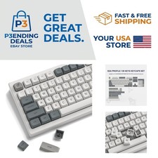 Stylish Retro PBT Keycaps - 139 Durable Keys for Custom Mechanical Keyboards picture