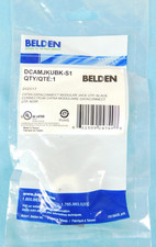 Belden RVAMJKUBK-S1 REVConnect Cat6a 10GX Modular Jack, T568 A/B, UTP, - Black picture