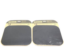 Lot of 2 New Fellowes 58024 Medium Black Mouse Pad picture