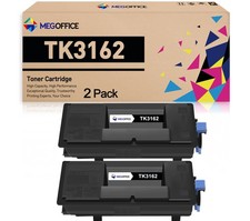 Replacement Toner Cartridge TK3162 TK-3162 Black 2 Pack picture