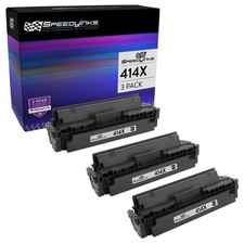 Speedy 3PK Replacement for HP 414X W2020X HY Black Toner for M454dn, MFP M479dw picture
