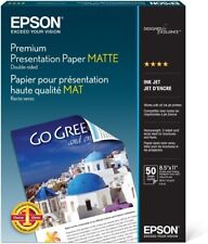 Epson Premium Presentation Paper MATTE (8.5x11 Inches, Double-sided, 50 Sheets). picture