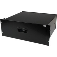 StarTech 4U Black Steel Storage Drawer for 19in Racks and Cabinets - 4U Black picture