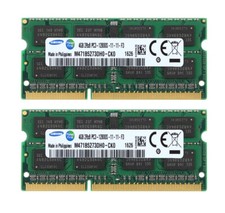 8GB Samsung (2X 4GB) PC3-12800S DDR3 1600Mhz 204pin SODIMM Laptop RAM Memory #ew picture