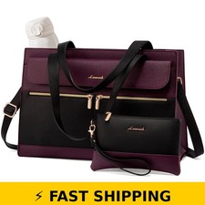 LOVEVOOK 15.6 Inch Laptop Tote Bag for Women - Waterproof, Large Capacity picture