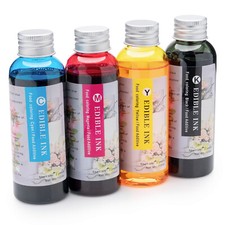 100ml 4-Colored Edible Ink Refill Bottles alternative for hp canon brother  picture