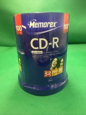 NEW - Memorex CD-R 700MB 100 Pack - 52x Sealed Discs Audio picture