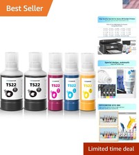 High Capacity T522 Refill Ink Bottles for ET Printers - Clear & Quality Prints picture