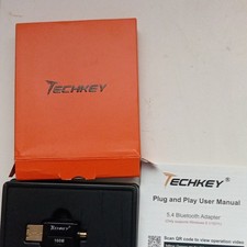 TECHKEY BT842 Bluetooth 5.4 USB 2.0 Adapter for PC, Class 1 100m, Black picture