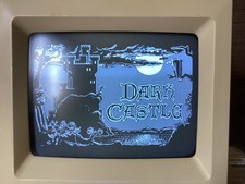 Vintage Macintosh Mac Program Game DARK CASTLE 800K Disk 512k, Plus, SE, Classic picture