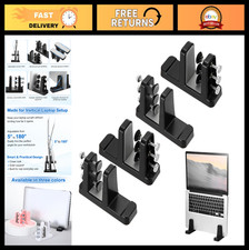 2-in-1 Vertical Laptop Stand, Adjustable ABS Notebook Holder, Space-Saving Dock, picture