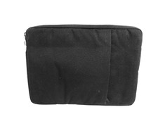 Black Padded Notebook Tablet Laptop Sleeve Case 12x9 with Zippered Pocket - USED picture