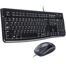  New, Logitech MK120, Plug and Play USB Mouse and Keyboard Combo picture