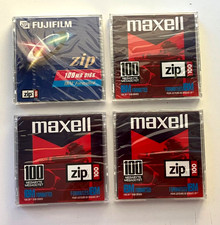 4-Pack Maxell and FUJIFILM Zip 100 Disks, ALL SEALED,  picture