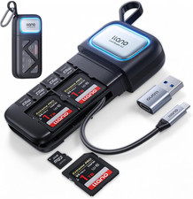 Llano High Speed Sd/Micro SD 4.0 Card Reader Holder Case, USB 3.2 Gen1 picture