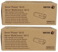 2 Genuine Factory Sealed Xerox Phaser 3610 3615 M455 P455 High Capacity Toners picture