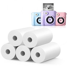 5 Rolls Kids Instant Print Camera Paper Refill HD Thermal BPS/BPA Free Toy picture