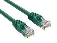 5ft Cat5e UTP Ethernet Network Patch Cable Snagless 24AWG Bare Copper, Green picture