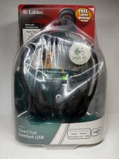 Logitech ClearChat Comfort USB Computer Headset w/ Mic & Labtec Webcam 1200 New picture