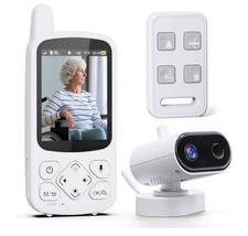 Senior Room Monitor with Camera and Audio, 2-Way Talk Elderly Baby Monitor, Temp picture
