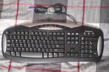 Vintage OEM Gateway (SK-9922) PS/2 Wired Black  Keyboard, Tested picture