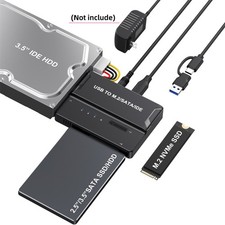 USB A/C to M.2 NVMe SSD/3.5