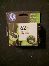 Genuine HP 62 XL Tri-Color Printer Ink Cartridge Exp. 11/2022 Brand New & Sealed picture