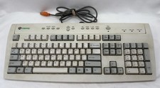 Vintage Gateway Wired Computer Keyboard P/N: 7001603 Orange 6 Pin Connector* picture