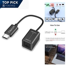 USB C Optical Audio Capture Adapter for Recording SPDIF Signal to Laptop Tablet picture