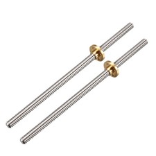 2PCS 200mm T8 Pitch 2mm Screw Rod with Copper Nut for 3D Printer picture
