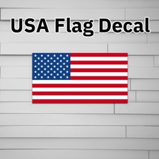 American Flag Decal (vinyl for Car laptop window tumbler water bottle) USA stick picture