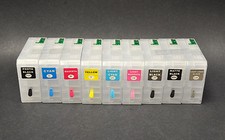 9pc Refillable Ink Cartridge Epson Stylus 3880 Printer UltraChrome K3 Pigment picture