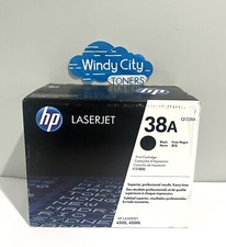 HP Q1338A 38A GENUINE BLACK TONER CARTRIDGE 12K PAGES LASERJET 4200, 4200L NEW picture