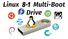 Linux Multi-Boot USB Installer 8-in-1 | Ubuntu, Mint, Zorin, CachyOS, Etc picture