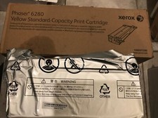 Genuine Xerox 106R01390 Yellow  Toner Cartridge Phaser 6280 Seals Open Box picture