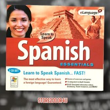 Learn To Speak Spanish 2CD Essentials eLanguage PC Learn Spanish 2005 WINDOWS XP picture