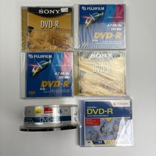 Blank DVD-R Lot of 30 Sony Fujifilm Verbatim Maxell 4.7GB 120min New Sealed picture