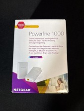 Open Box ONETGEAR PL1000-100PAS Powerline 1000 Wi-Fi Network Extenders  Pack  picture
