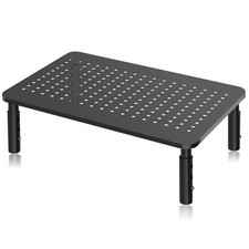Monitor Stand Riser, Metal Computer Stand, 3 Height Adjustable Screen Riser w... picture