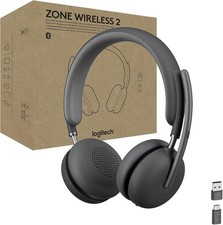Logitech Zone Wireless 2 Premium AI Noise Cancel Headset Bluetooth Pairing Black picture