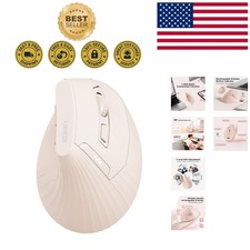 Bluetooth Vertical Mouse - Ergonomic and Stylish Pink Design for Reduced Strain picture