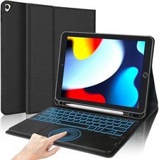 For iPad 5/6/7/8/9/10th Air 4/5 Pro 11 Smart Case With Backlit Touchpad Keyboard picture
