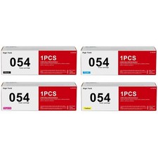 CRG-054 054 Toner Cartridges High-Yield (4-Pack, Black, Cyan, Magenta, Yellow... picture