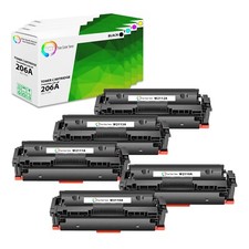 5PK TCT Premium 206A BCYM for Compatible HP LaserJet M255dw Toner Cartridge Chip picture