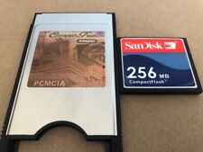 SANDISK 256MB Compact Flash +ATA PC card PCMCIA Adapter JANOME Machines picture