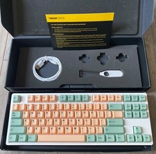 Drop Expressions Matcha Summer Mechanical Keyboard TKL 87 Keys Gateron Yellow SW picture