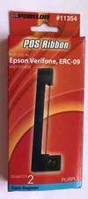Porelon POS Cash Register Purple 2 pk Ribbon Epson ERC-09 #11354 picture