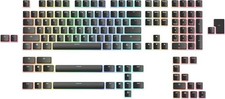 Glorious Aura V2 (Black) - PBT Pudding Keycaps for Mechanical Keyboards - ANSI ( picture